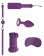 Фиолетовый игровой набор Introductory Bondage Kit №5 - Shots Media BV - купить с доставкой в Санкт-Петербурге