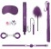 Фиолетовый игровой набор Introductory Bondage Kit №6 - Shots Media BV - купить с доставкой в Санкт-Петербурге