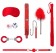 Красный игровой набор Introductory Bondage Kit №6 - Shots Media BV - купить с доставкой в Санкт-Петербурге