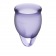 Набор фиолетовых менструальных чаш Feel confident Menstrual Cup - Satisfyer - купить с доставкой в Санкт-Петербурге