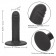 Черный анальный стимулятор 4.75” Ridged Probe - 12 см. - California Exotic Novelties - купить с доставкой в Санкт-Петербурге