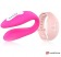Розовый вибратор для пар с нежно-розовым пультом-часами Weatwatch Dual Pleasure Vibe - DreamLove