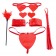 Набор для бондажа Sweetheart Bondage Kit Red - Pipedream - купить с доставкой в Санкт-Петербурге