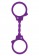 Фиолетовые эластичные наручники STRETCHY FUN CUFFS - Toy Joy - купить с доставкой в Санкт-Петербурге