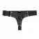 Чёрные лаковые трусики для страпона - БДСМ Арсенал - купить с доставкой в Санкт-Петербурге