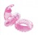 Розовое вибрирующее кольцо с зайчиком - Erokay - в Санкт-Петербурге купить с доставкой
