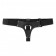 Чёрные кожаные трусики для больших насадок - БДСМ Арсенал - купить с доставкой в Санкт-Петербурге