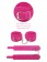 Розовые замшевые наручники PINK WRIST CUFFS - Pipedream - купить с доставкой в Санкт-Петербурге