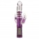 Фиолетовый тройной хай-тек вибратор GLITTER GLAM - 25 см. - California Exotic Novelties
