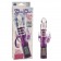 Фиолетовый тройной хай-тек вибратор GLITTER GLAM - 25 см. - California Exotic Novelties