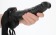 Черный реалистичный страпон-фаллопротез с мошонкой - 18 см. - Shots Media BV - купить с доставкой в Санкт-Петербурге
