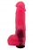 Розовая гелевая насадка с мошонкой для страпона - 17,8 см. - LOVETOY (А-Полимер) - купить с доставкой в Санкт-Петербурге