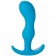 Голубая анальная пробка Mood Naughty 2 для ношения - 11,4 см. - Doc Johnson
