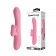 Розовый вибратор-кролик Gina с клиторальной щеточкой - 20,5 см. - Baile купить в Санкт-Петербурге с доставкой в Orgasmix.ru Розовый вибратор-кролик Gina с клиторальной щеточкой - 20,5 см. - Baile