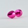 Розовая алюминиевая анальная пробка с прозрачным кристаллом - 8,1 см. - Lovetoy - купить с доставкой в Санкт-Петербурге