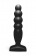 Чёрный анальный стимулятор Large Bubble Plug - 14,5 см. - Lola Games