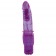 Фиолетовый вибратор с блёстками VIBRATOR JAMMY JELLY HAPPY GLITTER - 21 см. - Toyz4lovers