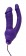 Фиолетовый анально-вагинальный вибратор с выносным блоком управления - 16 см. - Orion