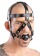 Черная маска из кожи с кляпом в форме шарика - Orion - купить с доставкой в Санкт-Петербурге