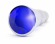 Серебристая анальная пробка-ёлочка с фиолетовым кристаллом - 14 см. - Shots Media BV - купить с доставкой в Санкт-Петербурге