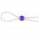 Прозрачное лассо с фиолетовой бусиной SILICONE COCK RING WITH BEAD LAVENDER - NMC - в Санкт-Петербурге купить с доставкой
