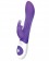 Фиолетовый вибромассажёр The Beaded Rabbit с бусинами - 22 см. - The Rabbit Company