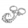 Наручники на длинной цепочке с ключами Metal Handcuffs Long Chain - Blush Novelties - купить с доставкой в Санкт-Петербурге