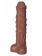Коричневый фаллоимитатор Единорог - 30,5 см. - Erasexa купить с доставкой в интернет-магазине Orgasmix в Санкт-Петербурге Коричневый фаллоимитатор Единорог - 30,5 см. - Erasexa