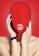 Красная маска на голову с прорезью для рта Submission Mask - Shots Media BV - купить с доставкой в Санкт-Петербурге
