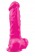 Розовый фаллоимитатор Pleasures Thick 5 Dildo - 18,3 см. - NS Novelties
