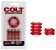Набор из двух красных эрекционных колец COLT Enhancer Rings - California Exotic Novelties - в Санкт-Петербурге купить с доставкой