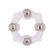 Эрекционное кольцо с 4 бусинами MENZSTUFF STUD RING CLEAR - Dream Toys - в Санкт-Петербурге купить с доставкой