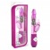 Розовый вибратор с клиторальной стимуляцией Luxe Rabbit 2 - 26 см. - Blush Novelties