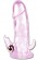 Розовая вибронасадка со стимуляцией клитора и ануса - 12,5 см. - Baile - в Санкт-Петербурге купить с доставкой