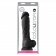 Чёрный фаллоимитатор на присоске ColourSoft  8  Soft Dildo - 23,5 см. - NS Novelties