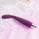 Фиолетовый гибкий тонкий вибратор Coco для G-стимуляции - 18,2 см. - Svakom