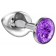Малая серебристая анальная пробка Diamond Purple Sparkle Small с фиолетовым кристаллом - 7 см. - Lola Games - купить с доставкой в Санкт-Петербурге Малая серебристая анальная пробка Diamond Purple Sparkle Small с фиолетовым кристаллом - 7 см. - Lola Games - купить с доставкой в Санкт-Петербурге