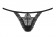 Ажурные трусики-стринги с фиолетовой подвеской и бантиком сзади - Obsessive купить с доставкой