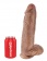 Кофейный фаллоимитатор-гигант 12  Cock with Balls - 30,5 см. - Pipedream
