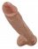 Кофейный фаллоимитатор-гигант 12  Cock with Balls - 30,5 см. - Pipedream