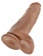 Кофейный фаллоимитатор-гигант 12  Cock with Balls - 30,5 см. - Pipedream