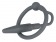 Серый уретральный плаг с силиконовым кольцом под головку Penis Plug - Orion - купить с доставкой в Санкт-Петербурге