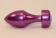 Фиолетовая анальная пробка с голубым кристаллом - 7,8 см. - 4sexdreaM - купить с доставкой в Санкт-Петербурге Фиолетовая анальная пробка с голубым кристаллом - 7,8 см. - 4sexdreaM - купить с доставкой в Санкт-Петербурге