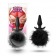 Силиконовая анальная пробка с чёрным заячьим хвостом Fur Pom Pom - 12,7 см. - Blush Novelties в Санкт-Петербурге Силиконовая анальная пробка с чёрным заячьим хвостом Fur Pom Pom - 12,7 см. - Blush Novelties