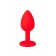 Красная анальная втулка с красным кристаллом - 7,3 см. - Джага-Джага - купить с доставкой в Санкт-Петербурге Красная анальная втулка с красным кристаллом - 7,3 см. - Джага-Джага - купить с доставкой в Санкт-Петербурге