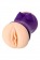 Двухсторонний мастурбатор JOS YARA в фиолетовой колбе - JOS - в Санкт-Петербурге купить с доставкой
