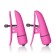 Розовые зажимы на соски с вибрацией Nipple Play Nipplettes - California Exotic Novelties - купить с доставкой в Санкт-Петербурге