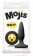 Черная силиконовая пробка Emoji Face WTF - 8,6 см. - NS Novelties - купить с доставкой в Санкт-Петербурге Черная силиконовая пробка Emoji Face WTF - 8,6 см. - NS Novelties - купить с доставкой в Санкт-Петербурге