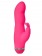 Розовый вибратор с клиторальным стимулятором PURRFECT SILICONE DELUXE DUOVIBE - 17,5 см. - Dream Toys