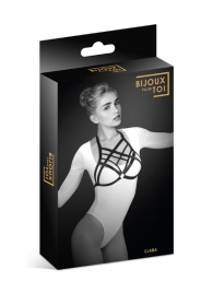 Черная упряжь на грудь Clara - Bijoux Pour Toi - купить с доставкой в Санкт-Петербурге